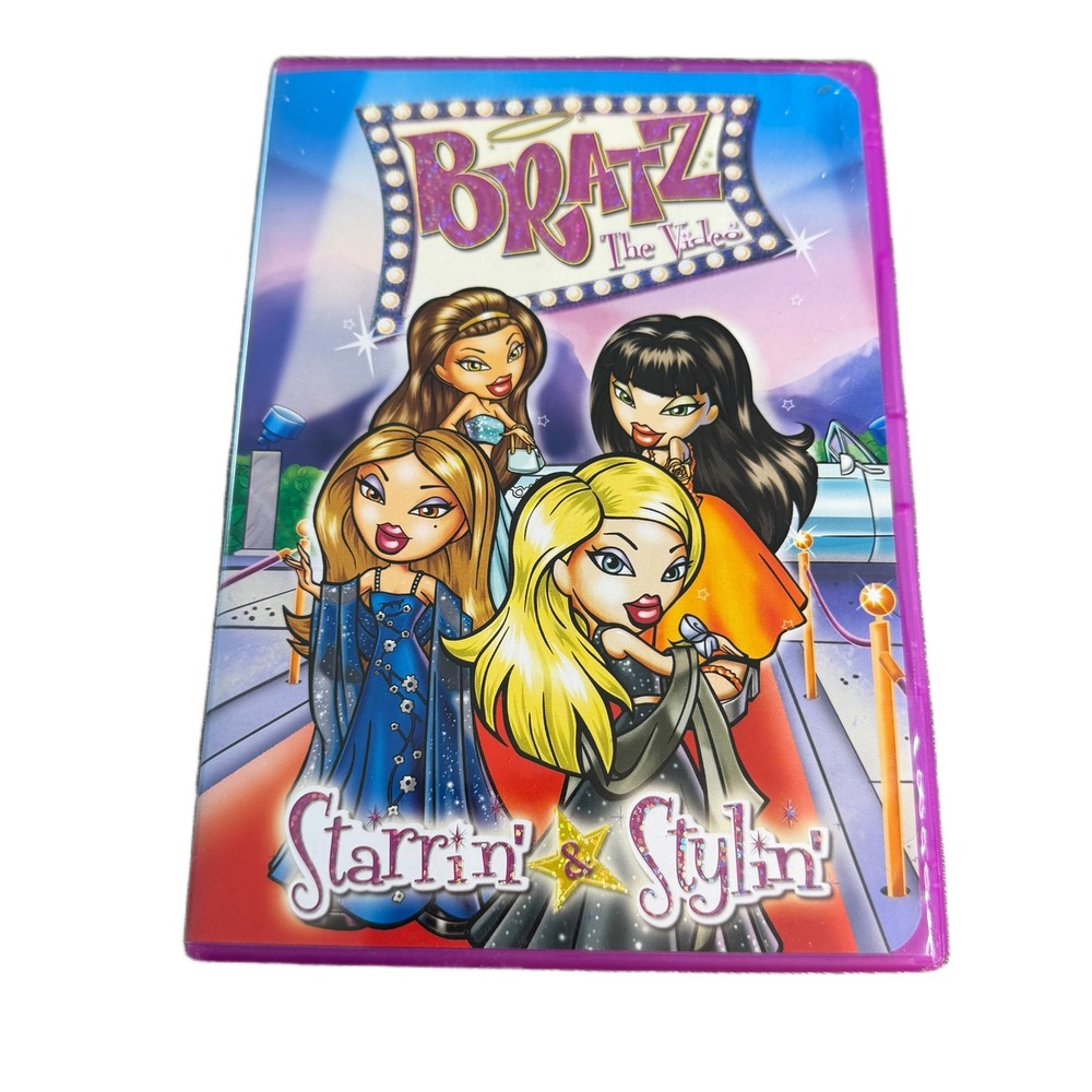 Bratz Starrin & Stylin DVD 2004 MGA Entertainment Y2K Yasmin Cloe Sasha Jade